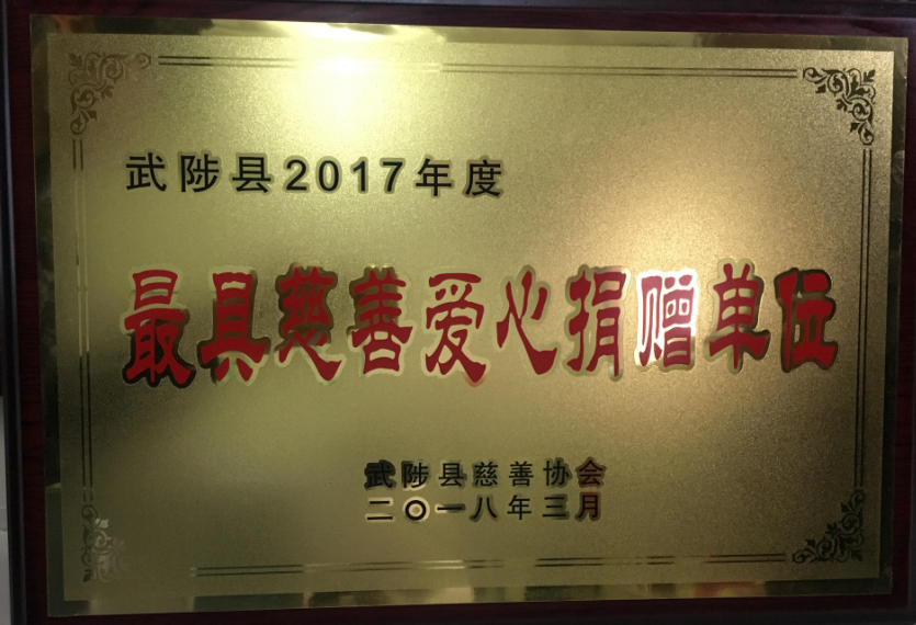 河南聖博中藥產(chǎn)業(yè)有限公司榮獲“最具慈善愛心捐贈單位”榮譽(yù)