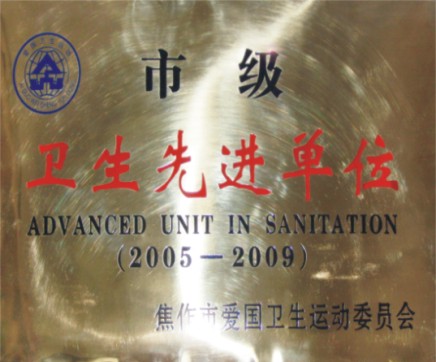 市級衛(wèi)生先進單位